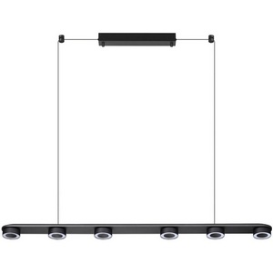 Изображение товара Подвесной линейный светильник Odeon Light Turman 6631/64L HIGHTECH металл/черный/акрил IP20 LED 64W 1667Лм 3000K 220V