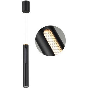 Изображение товара Подвесной светильник Odeon Light Mali 6643/7L IP20 LED 9W 3000K 220V черный/золото/металл/акри