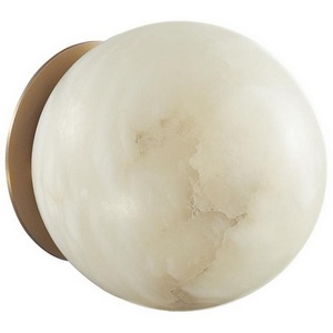 Изображение товара Настенно-потолочный светильник Odeon Light Marbella 6684/5CL латунь/металл/алебастр IP20 LED 5W 3000/4000