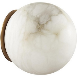 Изображение товара Настенно-потолочный светильник Odeon Light Marbella 6684/5CLA латунь/металл/алебастр IP20 LED 5W 3000/4000