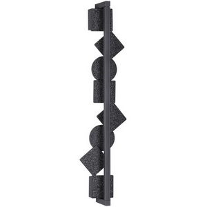 Изображение товара Настенный светильник Odeon Light Geos 6692/12WL черный/фактура crack ice/металл/акрил поворотный на 360 LED 12W 3000K 220V