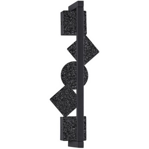 Изображение товара Настенный светильник Odeon Light Geos 6692/7WL HIGHTECH черный/фактура crack ice/металл/акрил поворотный IP20 LED 7W 184Лм 3000K