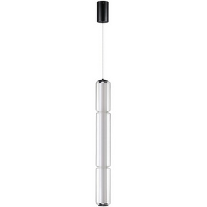 Изображение товара Подвесной светильник светодиодный Odeon Light Fau 6698/19L черный/металл/акрил/стекло IP20 LED 19W 3000K