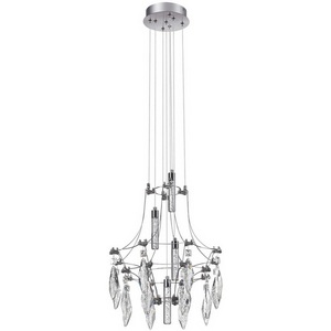 Изображение товара Подвесной светильник Odeon Light Flamenco 6699/25WL металл/хрусталь металл/нерж сталь LED 35W 4000K 220V с подвесками