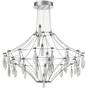 Изображение товара Подвесная люстра Odeon Light Flamenco 6699/51CL металл/хрусталь металл/нерж сталь LED 51W 4000K 220V с подвесками