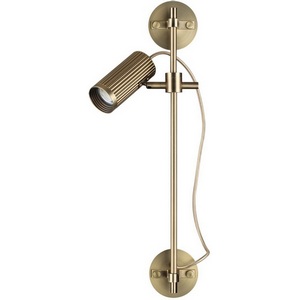 Изображение товара Настенный спот поворотный на 50/180 Odeon Light Manchester 7013/1W металл/под латунь LED GU10 10W 220V