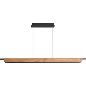 Изображение товара Подвесной светодиодный светильник с диммером Odeon Light Punto 7018/40LB c сенсорн. включением цв. тем-ры 2700-4000-5500K металл/акрил окраш под дерево 40W 220V