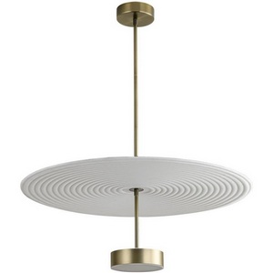 Изображение товара Потолочная светодиодная люстра светодиодная 1000 лм на штанге Odeon Light Felt 7035/20CL металл/фетр/акрил/бронза/белый/серый 1*20W 3000K 220V