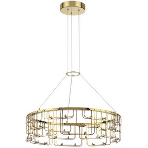 Изображение товара Подвесной светильник Odeon Light Zaha 7060/44L нерж/сталь золото IP20 LED 44W 3960Лм 3000K 220V