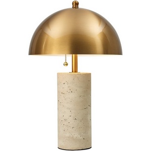 Изображение товара Настольная лампа с выкл. гриб Odeon Light Rufina 7089/2T бронзовый/металл/камень 2*LED E14 7W 220V