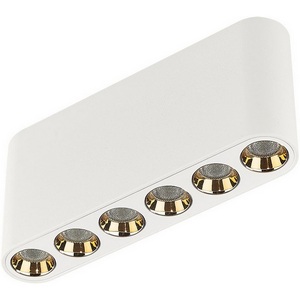 Изображение товара Потолочный светильник прямоугольный в стиле минимализм Odeon Light Small 7091/15CL белый/металл/акрил LED 15W 3000K 220V