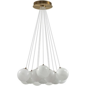 Изображение товара Подвесной светильник Odeon Light Magia 7109/13 металл/стекло/бронза/белый IP20 E14 13*5W 220V