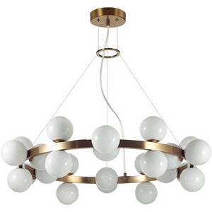 Изображение товара Подвесной светильник Odeon Light Magia 7109/24 белый/стекло/металл IP20 G9 24*5W 220-240V