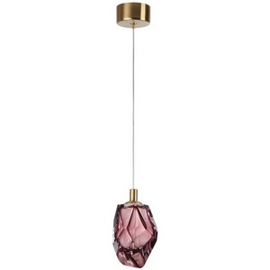 Изображение товара Подвесной светильник Odeon Light Gemme 7113/4LC сиреневый/винное стекло/металл IP20 LED 4W 300Лм 3000K 200° 220V