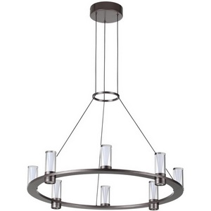 Изображение товара Подвесной светильник Odeon Light Defance 7143/55L черный gun powder/акрил/металл IP20 LED 45W 4260Лм 3000K 180° 220V