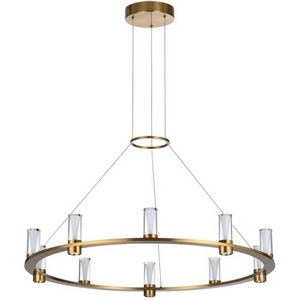 Изображение товара Подвесной светильник Odeon Light Defance 7144/70L античная бронза/акрил/металл IP20 LED 60W 3830Лм 3000K 180° 220V