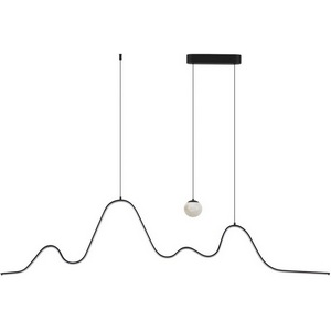 Изображение товара Подвесной светильник Odeon Light Moonlight 7181/37L черный/алебастр/металл IP20 LED 37W 2600Лм 3000K 120° 220V