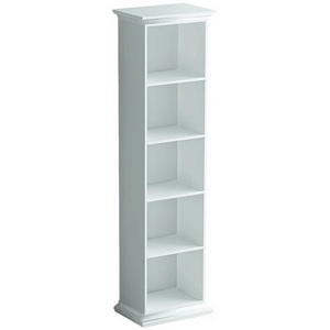 Изображение товара Стеллаж деревянный напольный с нагрузкой на полку 20 кг узкий ОГОГО 331230