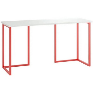 Изображение товара Стол с прямыми углами Board 1400x500 ОГОГО 331629 (белый) (прямоугольная столешница, П-образная опора)