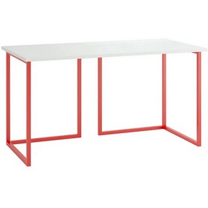 Изображение товара Стол с прямыми углами Board 1400x700 ОГОГО 331815 (белый) (прямоугольная столешница, П-образная опора)