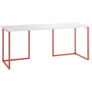 Изображение товара Стол с прямыми углами Board 1800x700 ОГОГО 331971 (белый) (прямоугольная столешница, П-образная опора)