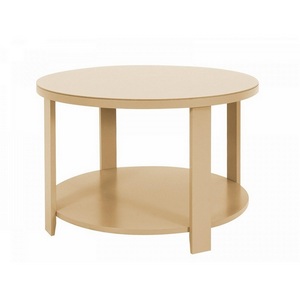 Изображение товара Стол журнальный с полкой Jazz 700 ОГОГО 333177 (бежевый) (круглая столешница, 4 ножки)
