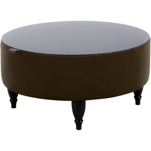 Изображение товара Стол журнальный Italia ОГОГО (арт.334804), (ЛДСП/Темно-коричневый) (круглая столешница, 4 ножки)