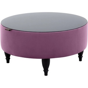 Изображение товара Стол журнальный Italia ОГОГО (арт.339980), (ЛДСП/Сиреневый) (круглая столешница, 4 ножки)