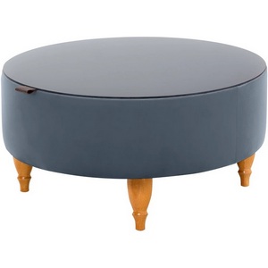 Изображение товара Стол журнальный Italia ОГОГО (арт.339990), (ЛДСП/Голубой) (круглая столешница, 4 ножки)