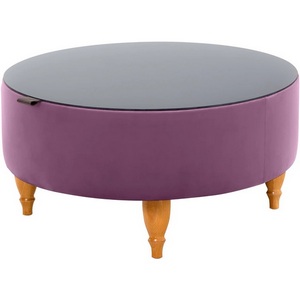 Изображение товара Стол журнальный Italia ОГОГО (арт.339992), (ЛДСП/Сиреневый) (круглая столешница, 4 ножки)