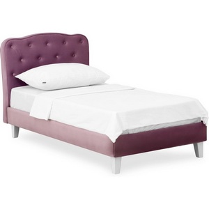 Изображение товара Кровать односпальная из массива сосны Candy ОГОГО (арт.341094), (Ткань/Сиреневый)