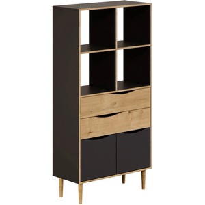 Изображение товара Стеллаж деревянный Like широкий ОГОГО (арт.344432), (ЛДСП/Коричневый)