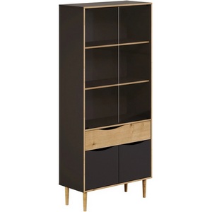 Изображение товара Шкаф-витрина Like двухдверная ОГОГО (арт.344434), (ЛДСП/Коричневый)