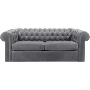 Изображение товара Диван Chesterfield ОГОГО (арт.344553), (Ткань/Серый)
