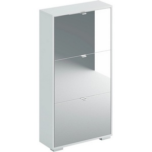 Изображение товара Шкаф для обуви Reggy 3 ОГОГО (арт.434530), (ЛДСП/Зеркальный)