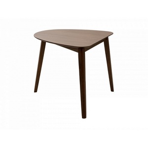 Изображение товара Стол с закругленными углами обеденный Oxville ОГОГО 463878 (орех) (полуовальная столешница, 3 ножки)