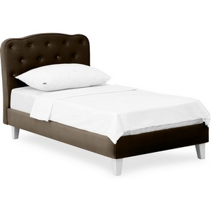 Изображение товара Кровать односпальная из массива сосны Candy ОГОГО (арт.566978), (Ткань/Коричневый)