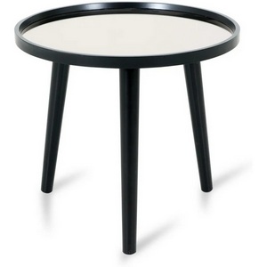 Изображение товара Стол журнальный Focus 500 ОГОГО (арт.571119), (Зеркало, МДФ/Черный) (круглая столешница, 3 ножки)