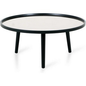 Изображение товара Стол журнальный Focus 800 ОГОГО (арт.571264), (МДФ, Зеркало/Черный) (круглая столешница, 3 ножки)