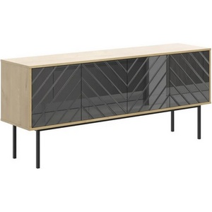 Изображение товара Тумба Boho большая ОГОГО (арт.571711), (ЛДСП/Черный,Дуб Корбридж)