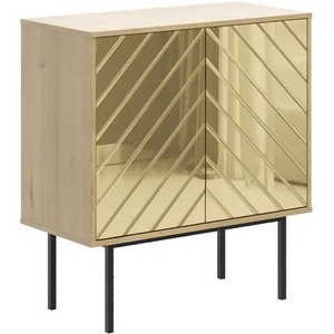 Изображение товара Шкаф Boho низкий ОГОГО (арт.571784), (ЛДСП/Дуб Корбридж,Золотой)
