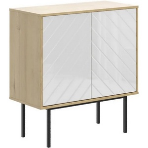 Изображение товара Шкаф Boho низкий ОГОГО (арт.571798), (ЛДСП/Белый,Дуб Корбридж)