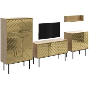 Изображение товара Композиция Boho 2 ОГОГО (арт.572592), (ЛДСП/Дуб Корбридж,Золотой)