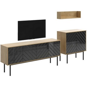 Изображение товара Композиция Boho 4 ОГОГО (арт.572668), (ЛДСП/Дуб Корбридж,Черный)