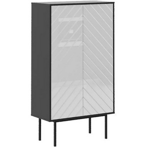 Изображение товара Шкаф 2-дверный Boho ОГОГО (арт.578504), (ЛДСП/Белый,Черный)