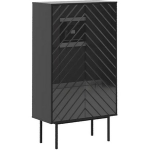 Изображение товара Шкаф 2-дверный Boho ОГОГО (арт.578507), (ЛДСП/Черный)