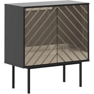 Изображение товара Шкаф Boho низкий ОГОГО (арт.578510), (ЛДСП/Черный,Бронзовый)