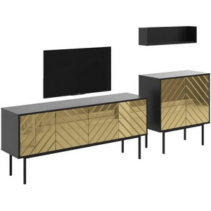 Изображение товара Композиция Boho 4 ОГОГО (арт.578667), (ЛДСП/Черный,Золотой)