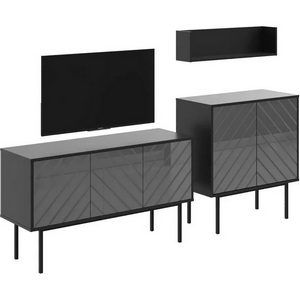 Изображение товара Композиция Boho 1 ОГОГО (арт.578724), (ЛДСП/Серый,Черный)