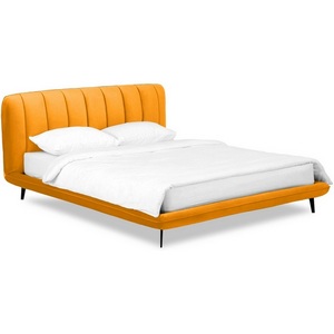 Изображение товара Кровать Amsterdam 1800 ОГОГО (арт.583430), (Велюр/Желтый)